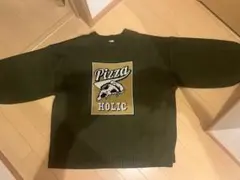 PIZZA HOLIC ニット セーター カーキ