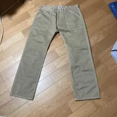 HOOKLET (児島ジーンズ)ベージュ ベイカーパンツ　W38