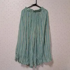 ✱Samansa Mos2 ロングストライプキュロットスカート