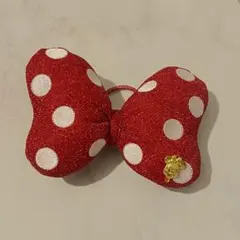 ディズニー　ミニー　リボン　ヘアピン　ヘアゴム　クリップ