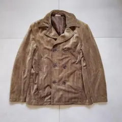 00s y2k コーデュロイ ピーコート ヘリンボーン ヴィンテージ風 古着