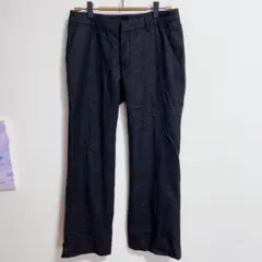 グリーンレーベルリラクシング　パンツ ウール 黒　ブラック