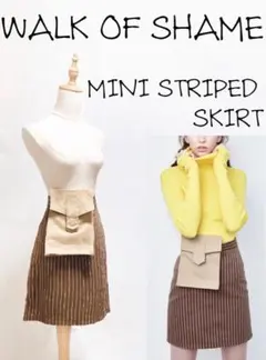 ★ウォークオブシェイム★新品タグ付 ミニスト パイプ スカート 38 XS 希少