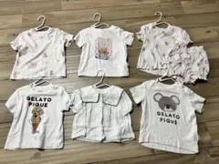 ジェラートピケ　80-90 6点おまとめ