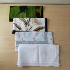 ブランド 花柄ハンカチ ４枚のサムネイル