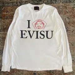 エヴィス EVISU ロンT カモメ 家紋 M 白 長袖Tシャツ Y2Kのサムネイル