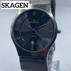 【稼動品】SKAGEN スカーゲン デイト ラウンド ブラックのサムネイル
