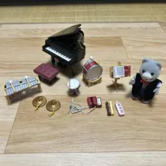 シルバニアファミリー 音楽セット、人形付き
