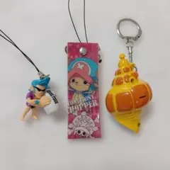 ONE PIECE ストラップ　キーホルダー 3点セット　チョッパー　フランキー