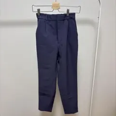 ジーユー テーパードパンツ S ネイビー ストレッチ イージーパンツ