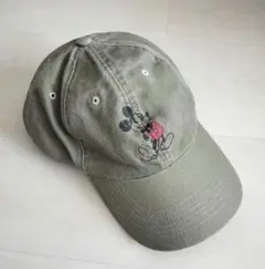 90s 00s Disney Parks ミッキーマウス キャップ 染み込み