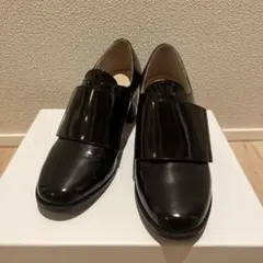 LANVIN ブラックヒール付き　23cm