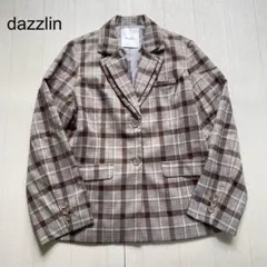 dazzlin ダブルカラーテーラージャケット　チェック　F