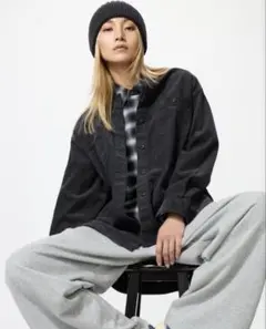 ユニクロ　コーデュロイロングシャツジャケット