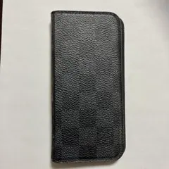 LOUIS VUITTON iPhoneケース 手帳型 ダミエ グラフィット