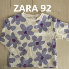 ZARAベビー　花柄 長袖Tシャツ 2歳用　92センチ
