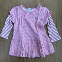 即日発送　ミキハウス　ベビー服　80cm ピンク トップス 可愛い 女の子