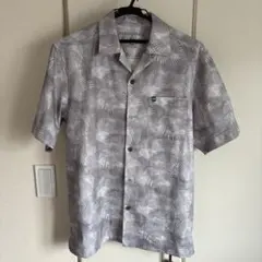 新品 トラヴィスマシュー 半袖シャツ ヤシの木ライン グレー Mサイズ