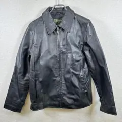【本革】エディーバウアー レザージャケット ブラック S レディース アウター