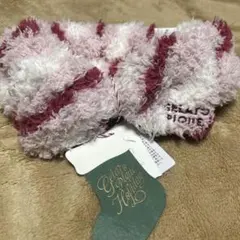 新品未使用gelato pique ヘアバンド フリーサイズ ピンク/ホワイト