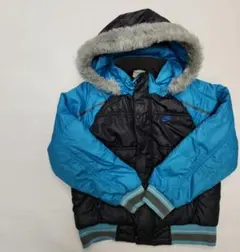 〈キッズ〉NIKE ジャンパー コート フード付き 水色 グレー 130cm