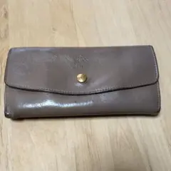 イルビゾンテ　ベージュ レザー 長財布
