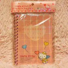 希少レア　ハローキティ Wスパイラルノート　エンジェル　2003年製 サンリオ