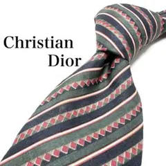 【美品】Christian Dior ネクタイ 希少 ストライプ エスニック