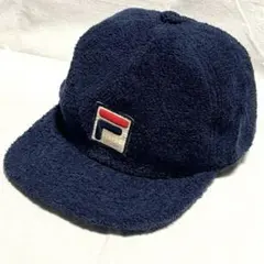 FILA ネイビー タオル地 キャップ