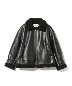 値下げ中 Ray BEAMS フェイクムートンボマーブルゾン