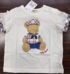 新品未使用　タグ付き　ミキハウス　ミキハウスベアTシャツ　80cm