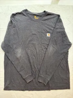 90's Carhartt XL ダークグレー 長袖Tシャツ