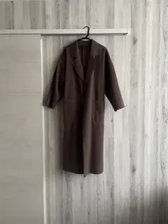 ブラウン ロングコート M-L