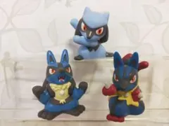 ポケモンキッズ　指人形　リオル　ルカリオ　メガルカリオ