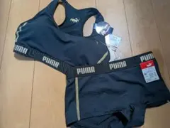 未使用 タグ付きPUMA ハーフトップ ショーツ セット Sサイズ　黒