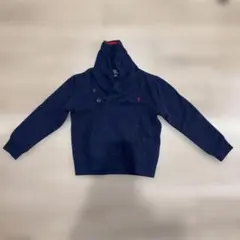 【子供用・新品未使用】Polo フード付きトレーナー 110cm ネイビーのサムネイル
