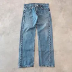 リーバイス505 Levis W34 ブルーデニム ボトム 青 古着 15026