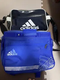 adidas ショルダーバッグ 青 黒