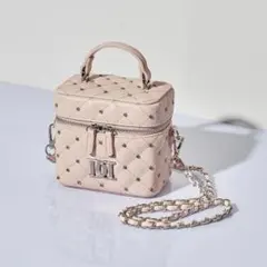 Darich ダーリッチ キルティングビジュースクエアミニバッグ ピンク PNK