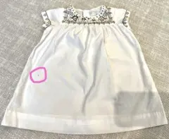 Bonpoint 刺繍ワンピース 18m 難あり
