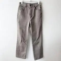 GU ハイウエスト ストレートジーンズ L ブラウン