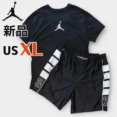 ナイキ　ジョーダン　上下セット　XL 黒　半袖　tシャツ ショートパンツ