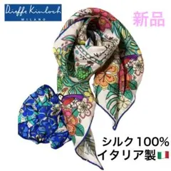 新品　未使用　キンロック　シルク　スカーフ　シュシュ　セットのサムネイル