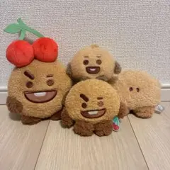 公式 BT21 SHOOKY ぬいぐるみ ４種セット チェリー BTS