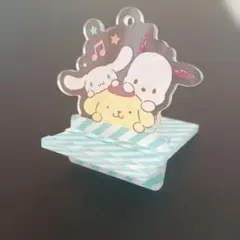 サンリオ　スマホスタンド　組立式　アクスタ　シナモン　ポチャッコ　ポムポムプリン