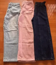 デニムパンツ 3色セット