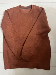 ユニクロUNIQLO オレンジ系 Lサイズ 裏起毛セーター