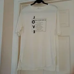 イェッカヴェッカ　ホワイト Tシャツ メッセージプリント　カットソー　ロゴのサムネイル