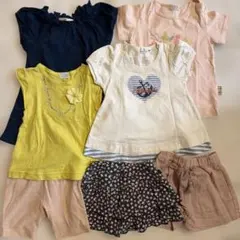 KUMIKYOKU 90cm Tシャツ・ショートパンツ・スカート7点セット