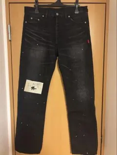 WTAPS ブラックデニム NO.5 TIGHT ダブルタップス 加工デニムのサムネイル